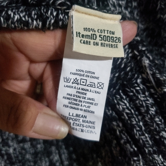 L.L. Bean Sweater Womens  Gray XL P Zippered Collared   Casual Warm Comfy Jacket - Picture 12 of 14